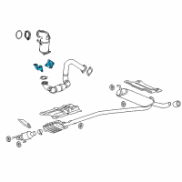 OEM Buick Preconverter Lower Bracket Diagram - 12664902