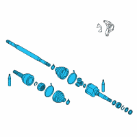 OEM Nissan Shaft Assy-Front Drive, RH Diagram - 39100-5SA2A