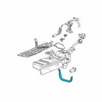 OEM 2003 Ford Explorer Sport Trac Fuel Tank Strap Diagram - 1L5Z9054AA