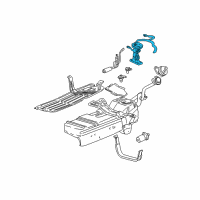 OEM 2004 Ford Explorer Sport Trac Fuel Pump Assembly Diagram - 5L2Z-9H307-C