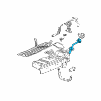 OEM Ford Explorer Sport Trac Filler Pipe Diagram - 5L2Z-9034-AA