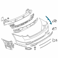 OEM BMW 740i Rear Reflector, Rear Left Diagram - 63-14-7-342-949