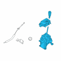 OEM Mercury Mariner Gear Shift Assembly Diagram - 9M6Z-7210-CA