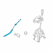 OEM 2010 Ford Escape Shift Control Cable Diagram - AM6Z-7E395-B