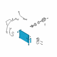 OEM 2009 Chevrolet Aveo5 Condenser Diagram - 95227758