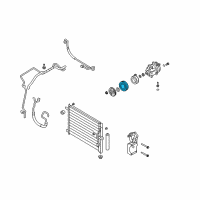 OEM Chevrolet Aveo Pulley Diagram - 96407535