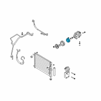 OEM Chevrolet Aveo5 Clutch Coil Diagram - 96405814