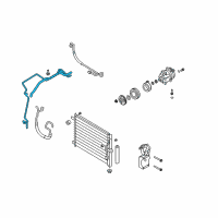 OEM 2007 Chevrolet Aveo AC Tube Diagram - 96650460