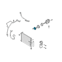 OEM 2009 Pontiac G3 Clutch, A/C Diagram - 96408443