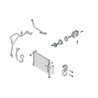 OEM 2011 Chevrolet Aveo5 Pulley Retainer Ring Diagram - 96407528