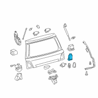 OEM 2020 Lexus LX570 Switch, Back Door Control Diagram - 84930-60090