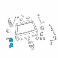 OEM Toyota Land Cruiser Lock Diagram - 69350-60191