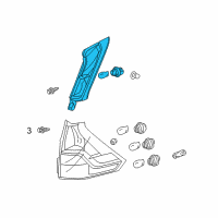 OEM 2013 Honda CR-V Light Assy, R Tail Diagram - 34170-T0A-A01
