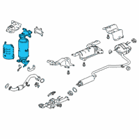 OEM 2018 Honda Accord Converter Assembly Diagram - 18150-6C1-A00