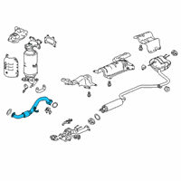 OEM 2022 Honda Accord Pipe Assy., Exhuast (A) Diagram - 18200-TWA-A04