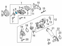 OEM Lincoln Navigator Outlet Pipe Gasket Diagram - HL3Z-8507-B