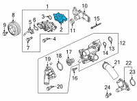 OEM 2021 Ford F-150 GASKET - WATER PUMP Diagram - ML3Z-8507-C