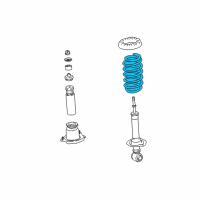 OEM Toyota Matrix Coil Spring Diagram - 48231-02700