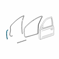 OEM 2002 Lincoln LS Front Weatherstrip Diagram - XW4Z-5420530-BA