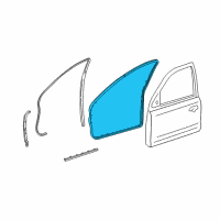 OEM 2000 Lincoln LS Door Weatherstrip Diagram - 1W4Z-5420530-AB