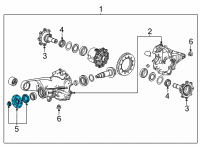 OEM 2022 Chevrolet Suburban Slip Yoke Diagram - 84868130