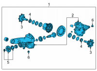 OEM Chevrolet Suburban Differential Assembly Diagram - 84923540