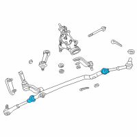 OEM Dodge Durango Tie Rod-Tie Rod Diagram - 4883139AC