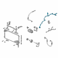 OEM Honda Odyssey Pipe, Receiver (Dual) Diagram - 80341-S0X-A01