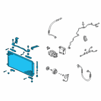 OEM 2001 Honda Odyssey Condenser Assy. Diagram - 80100-S0X-305