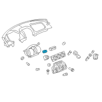 OEM Saturn Sky Switch Asm-Hazard Warning Diagram - 10393377