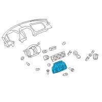 OEM 2007 Saturn Sky Cluster Assembly Diagram - 15918804