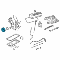 OEM 2002 Mercury Mountaineer Pulley Diagram - 1W7Z-6312-AA