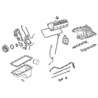 OEM 2008 Ford Explorer Sport Trac Front Cover Gasket Diagram - 4R3Z-6020-EB