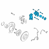 OEM 2017 Hyundai Elantra GT CALIPER Kit-Front Brake, LH Diagram - 58180-A5A30