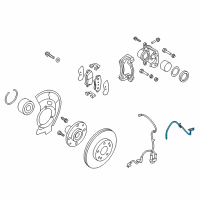 OEM 2014 Hyundai Veloster Hose-Brake Front, RH Diagram - 58732-A5000