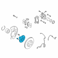 OEM 2014 Hyundai Elantra Coupe Front Wheel Hub Assembly Diagram - 51750-A5000