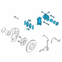 OEM 2013 Hyundai Elantra GT Brake Assembly-Front, LH Diagram - 58110-A5000