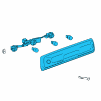 OEM GMC High Mount Lamp Diagram - 52127100