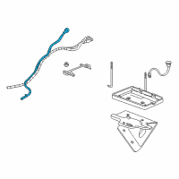 OEM 2000 Dodge Ram 2500 Van Battery Positive Cable Diagram - 53015363AB