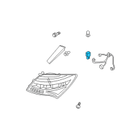 OEM Honda Accord Bulb, Wedge (12V 21W) (Amber) Diagram - 33303-SCK-003