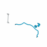 OEM 2014 Kia Sedona STABILZIER Bar & BUSHING Diagram - 548104D000