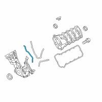 OEM Ford Front Cover Gasket Diagram - BR3Z-6020-D