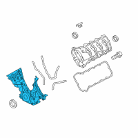 OEM Ford Mustang Front Cover Diagram - JR3Z-6019-B