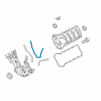 OEM Ford Front Cover Gasket Diagram - BR3Z-6020-C