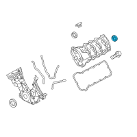 OEM Ford Mustang Valve Cover Seal Diagram - HL3Z-6C535-A