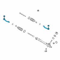 OEM 2017 Chevrolet City Express Outer Tie Rod Diagram - 19318182