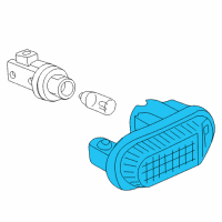 OEM 2002 Honda S2000 Lamp Unit, Driver Side Turn Diagram - 33851-S2A-023