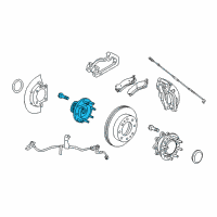 OEM 2017 GMC Sierra 3500 HD Front Hub Diagram - 84459706