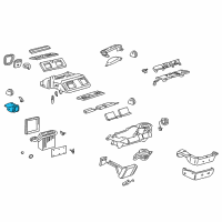 OEM Oldsmobile Aurora Actuator Diagram - 89018376