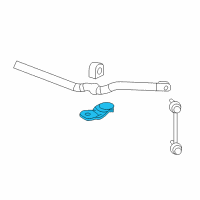 OEM 2008 Cadillac CTS Stabilizer Bar Bracket Diagram - 15250260